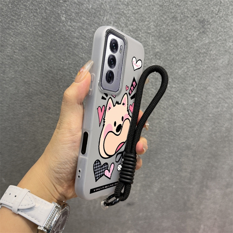 Ốp Lưng Cho Realme C71 Silicone TPU Mềm Cao Cấp Dễ Thương Ốp Lưng Điện Thoại Hình Chú Chó Con Thẩm Mỹ Thiết Kế Mới Miễn Phí Và Tinh Tế Treo Dây