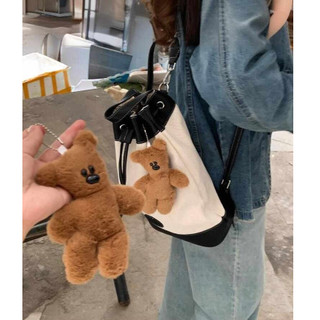 Móc khóa sang trọng hình gấu bông Squeaky dễ thương cho Giáng sinh Hoàn hảo như một món quà ngày lễ hoặc túi quyến rũ