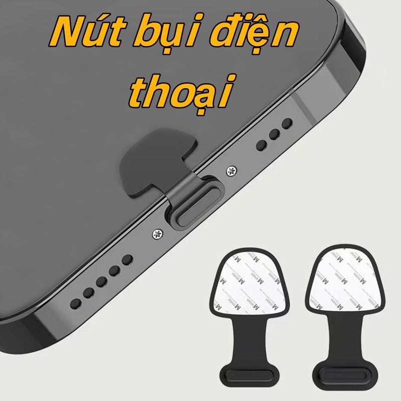 Cổng sạc điện thoại di động chống thất lạc Phích cắm chống bụi Thích hợp cho Apple Android Huawei Xiaomi Type-c Miếng dán chống bụi nước