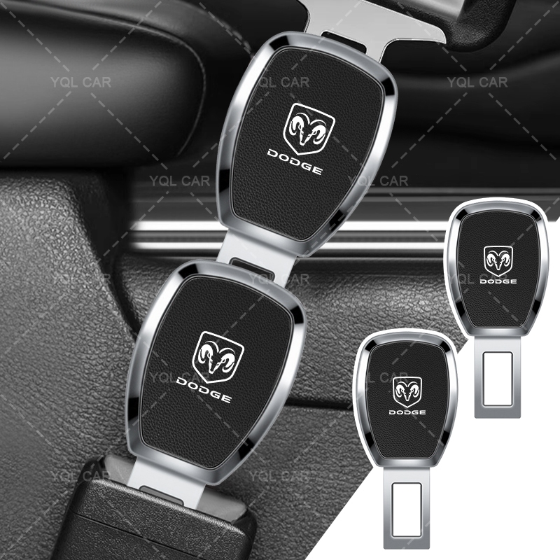 1 / 2 Chiếc Ô Tô Dây An Toàn Mở Rộng Xe An Toàn Khóa Lắp Khóa Kim Loại Cho Dodge Calibre Hành Trình Ram Durango Sạc SRT