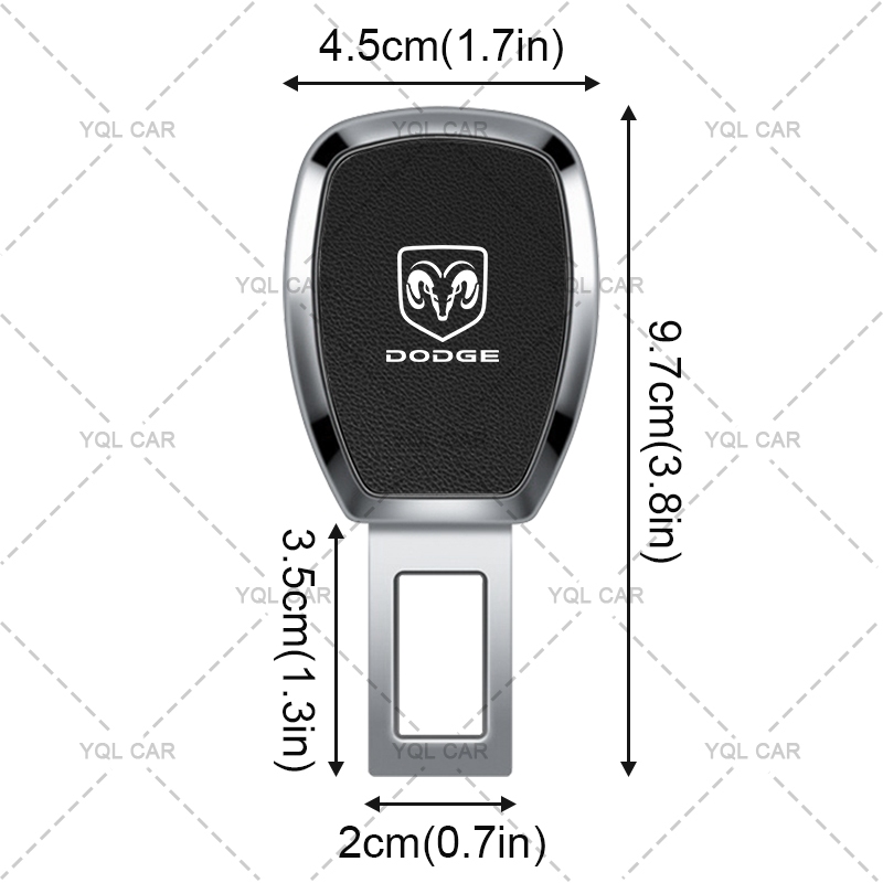 1 / 2 Chiếc Ô Tô Dây An Toàn Mở Rộng Xe An Toàn Khóa Lắp Khóa Kim Loại Cho Dodge Calibre Hành Trình Ram Durango Sạc SRT