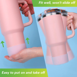 2 Chiếc Giá Đỡ Cốc Khởi Động Silicon, Đế Chống Trơn Trượt Cho Chai Nước Inox 32oz & 40oz