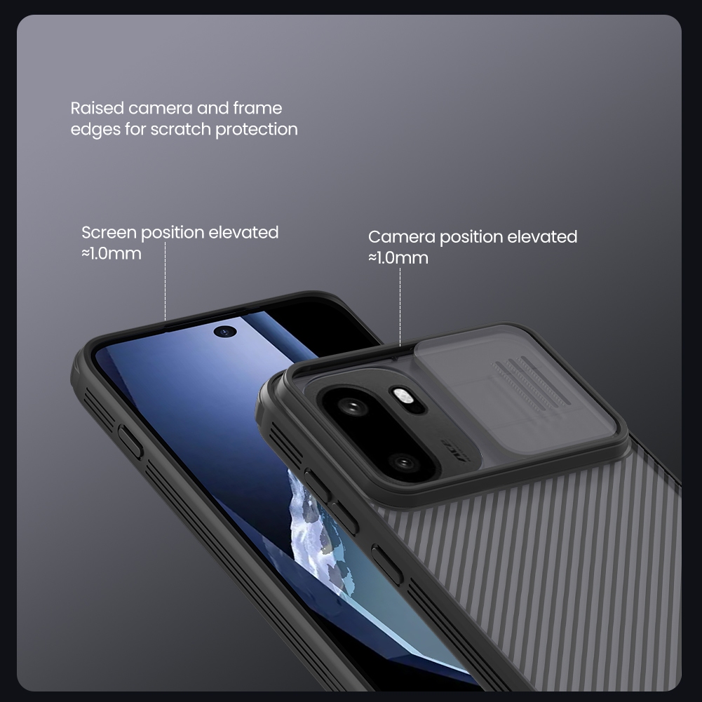 Nillkin Cho OnePlus 15R Ace 6 1 + Ace 6T Camshield Pro PC TPU Bảo Vệ Ống Kính Máy Ảnh Trượt Trượt Ốp Lưng Cứng Vỏ Điện Thoại Vỏ