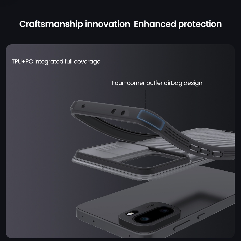 Nillkin Cho OnePlus 15R Ace 6 1 + Ace 6T Camshield Pro PC TPU Bảo Vệ Ống Kính Máy Ảnh Trượt Trượt Ốp Lưng Cứng Vỏ Điện Thoại Vỏ