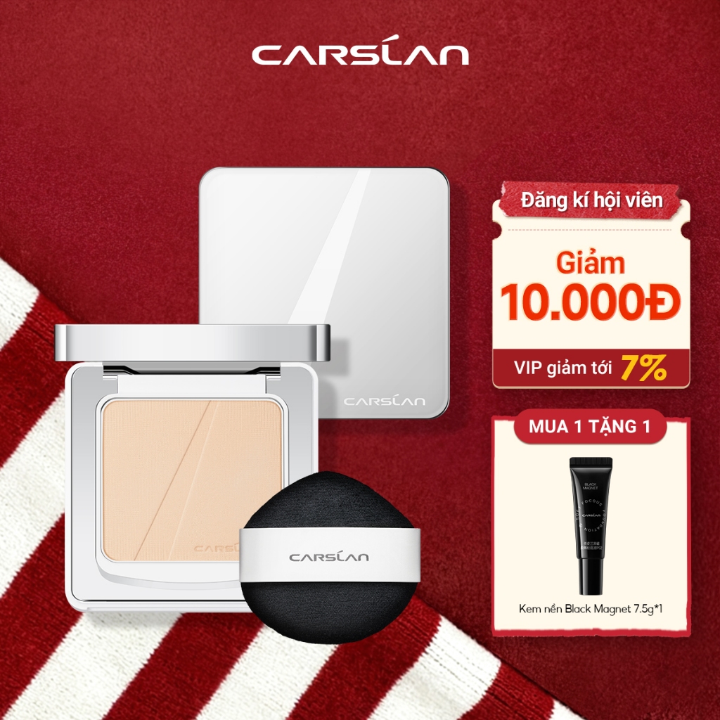 Phấn nén White Magnet Carslan  Chống nắng lâu dài 12H SPF50 + PA + + + 9g