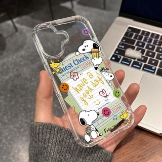 Ốp điện thoại họa tiết hoạt hình Snoopy cho iPhone 17promax 17pro 15pro 15promax 14 14promax 14pro 16 pro max 12 13 16 plus