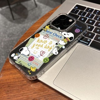 Ốp điện thoại họa tiết hoạt hình Snoopy cho iPhone 17promax 17pro 15pro 15promax 14 14promax 14pro 16 pro max 12 13 16 plus