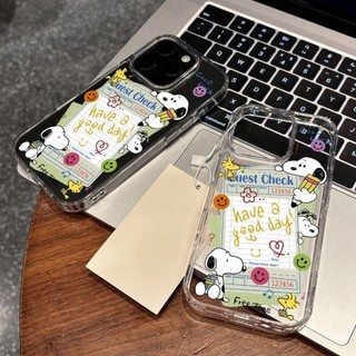 Ốp điện thoại họa tiết hoạt hình Snoopy cho iPhone 17promax 17pro 15pro 15promax 14 14promax 14pro 16 pro max 12 13 16 plus