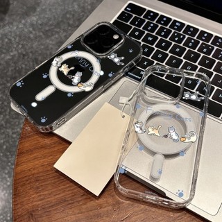 Ốp điện thoại họa tiết mèo chơi cho iPhone 17promax 17pro 15pro 15promax 14 14promax 14pro 16 pro max 12 13 16 plus
