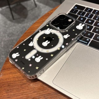 Ốp điện thoại họa tiết đầu thỏ trắng cho iPhone 17promax 17pro 15pro 15promax 14 14promax 14pro 16 pro max 12 13 16 plus ốp lưng