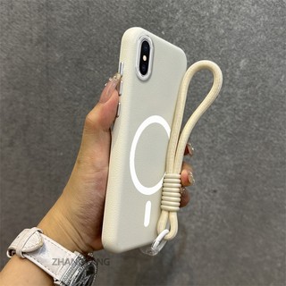Ốp Lưng Cho iPhone X Xs Xr Xs Max Họa Tiết Da Chống Sốc Vỏ Điện Thoại Thẩm Mỹ Vòng Từ Tính Thiết Kế Mới TPU Mềm Mại Miễn Phí Tinh Tế Treo Dây