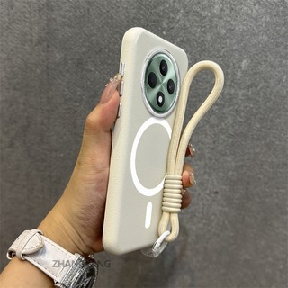 Ốp Lưng Cho Redmi 14C Họa Tiết Da Chống Sốc Vỏ Điện Thoại Thẩm Mỹ Vòng Từ Tính Thiết Kế Mới TPU Mềm Mại Miễn Phí Tinh Tế Treo Dây