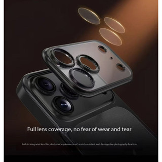 Dành cho iPhone 17 Pro Max 13 14 Pro 15 Pro Max 16 Pro 17 Vỏ điện thoại mạ điện mờ bao gồm tất cả các bộ phim ống kính đơn giản giảm sốc và chống rơi Vỏ bảo vệ điện thoại PC