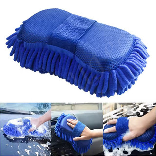 Găng Tay Rửa Xe Microfiber Chenille Rửa Xe Xốp Chăm Sóc Giặt Chi Tiết Bàn Chải Miếng Lót Dụng Cụ Vệ Sinh