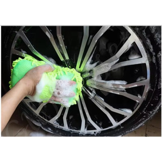 Găng Tay Rửa Xe Microfiber Chenille Rửa Xe Xốp Chăm Sóc Giặt Chi Tiết Bàn Chải Miếng Lót Dụng Cụ Vệ Sinh