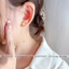 Bông tai titan nữ không gỉ mạ vàng 24k thiết kế dáng dài mẫu mã trẻ trung thanh lịch