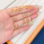 Bông tai titan nữ không gỉ mạ vàng 24k thiết kế dáng dài mẫu mã trẻ trung thanh lịch