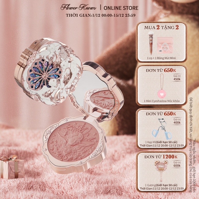 Má hồng Flower Knows dạng kem hình thiên thần nhỏ 6g