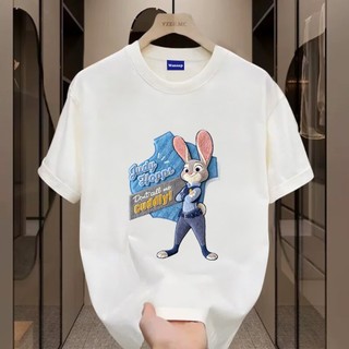 ✨Hàng có sẵn✨ WASSUP 2025 mẫu áo thun nam họa tiết cảnh sát thỏ — Áo thun nam mới! 100% cotton, thời trang, Unisex.