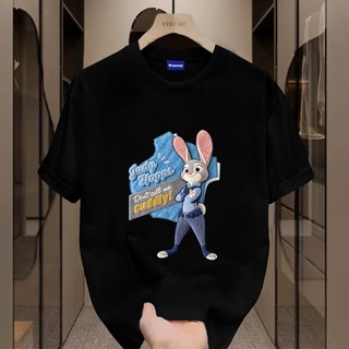✨Hàng có sẵn✨ WASSUP 2025 mẫu áo thun nam họa tiết cảnh sát thỏ — Áo thun nam mới! 100% cotton, thời trang, Unisex.
