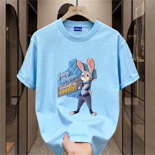 ✨Hàng có sẵn✨ WASSUP 2025 mẫu áo thun nam họa tiết cảnh sát thỏ — Áo thun nam mới! 100% cotton, thời trang, Unisex.