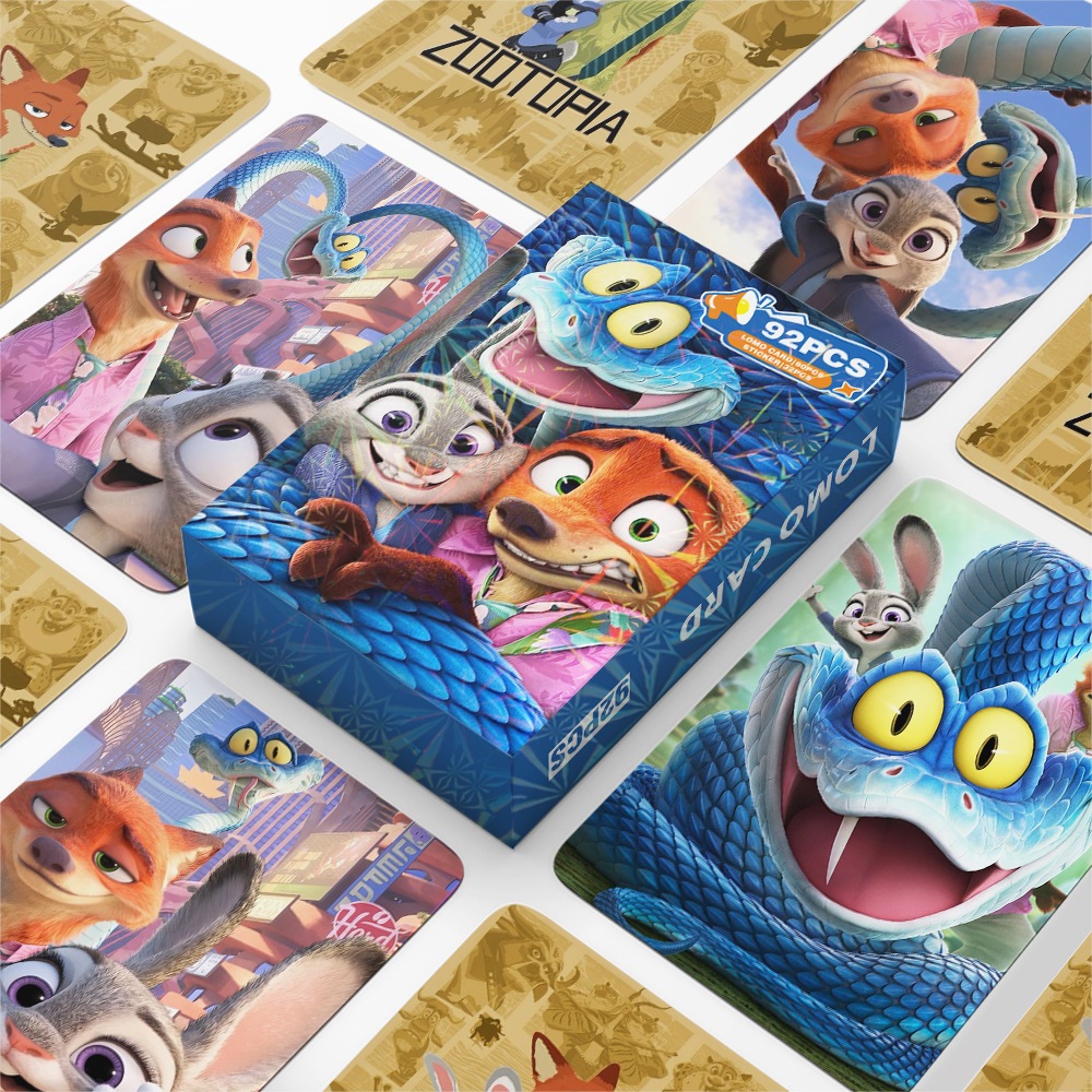 92 Chiếc Zootopia 2 Lomo Card Photocard Hoạt Hình Ngoại Vi Anime ...