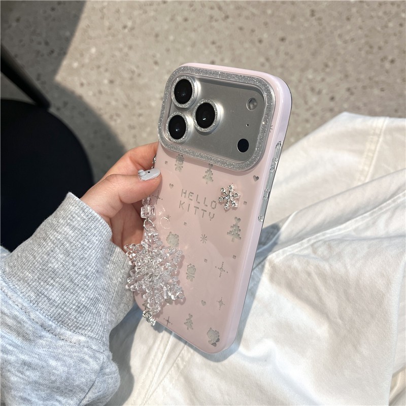 IPhone 17 Pro max 16 Pro max Họa tiết mèo bông tuyết ba chiều TPU materia IMD xử lý Vỏ điện thoại