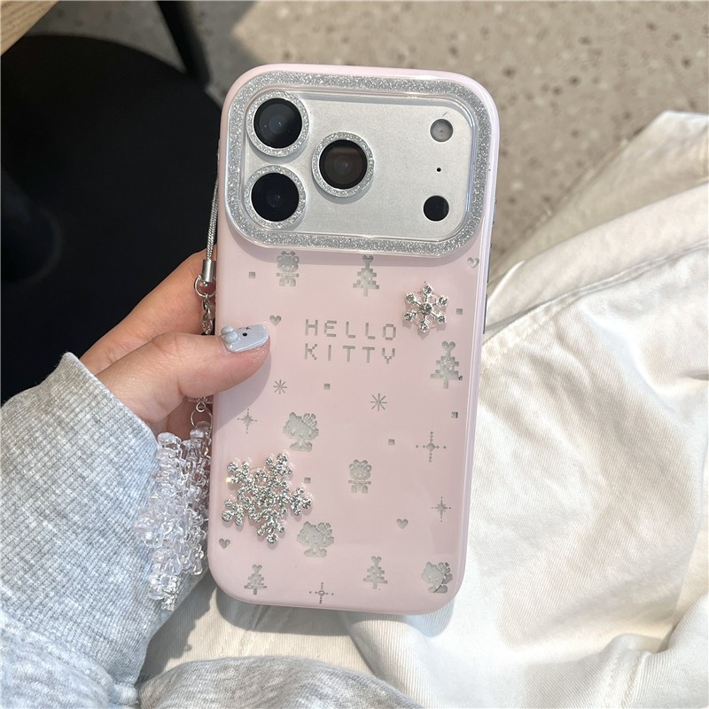 IPhone 17 Pro max 16 Pro max Họa tiết mèo bông tuyết ba chiều TPU materia IMD xử lý Vỏ điện thoại