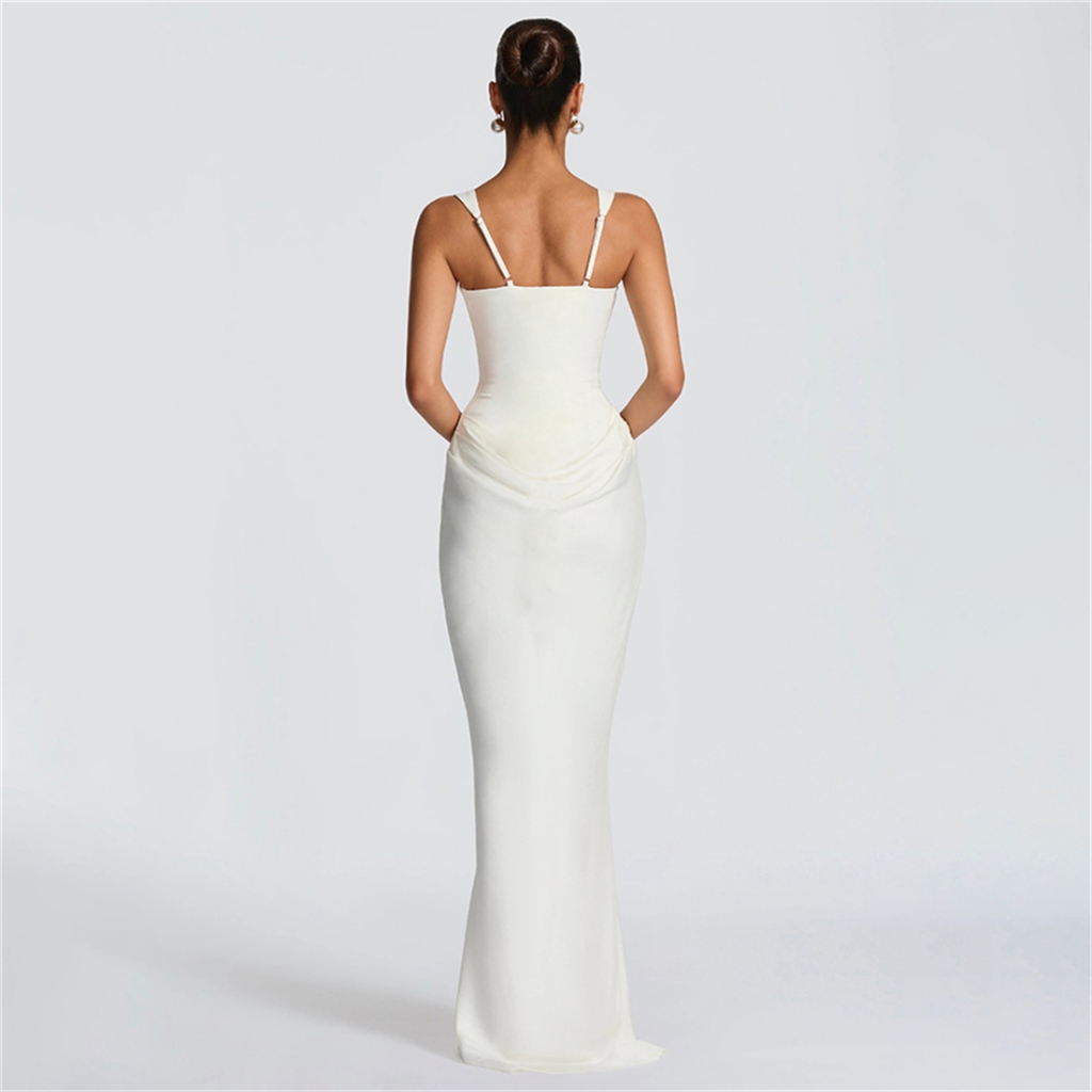 Cutenew Gợi Cảm Cổ Vuông Đầm Nữ Cổ Điển Thanh Lịch Không Tay Rua Chắp Vá Skinny Đơn Giản Sinh Nhật Câu Lạc Bộ Vestidos