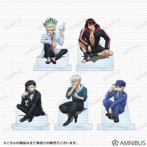 Bác sĩ STONE Acrylic Ngồi Hình - Saiaku, Hyoga, Gen, Senku, Tsukasa, Ryusui Anime Collection