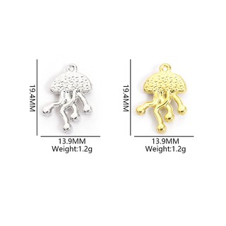 10 Chiếc Dreamy Đầy Màu Sắc Sứa Quyến Rũ Với Kim Cương Giả, Tinh Tế Cuộc Sống Biển Tạo Kiểu Nhựa Hợp Kim Mặt Dây Chuyền Cho DIY Tính Khí Nữ Xương Đòn Dây Chuyền Vòng Cổ Bông Tai Vòng Tay Trâm Cài