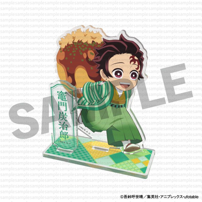 Demon Slayer: Kimetsu no Yaiba x Gindaco Takoyaki Hợp tác Chibi Acrylic Đứng Hình Merch