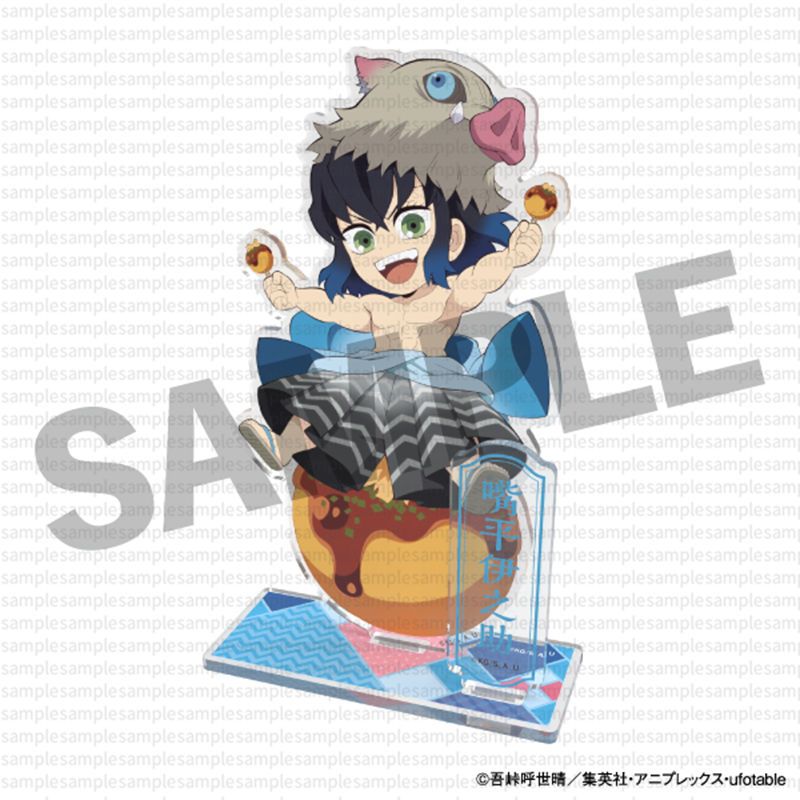 Demon Slayer: Kimetsu no Yaiba x Gindaco Takoyaki Hợp tác Chibi Acrylic Đứng Hình Merch
