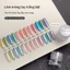 Bột có độ bóng cao Làm sáng da trong suốt Sơn móng tay 0,3g Magic Mirror Crystal Kết cấu trong suốt Bột mạ pha lê