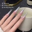 Bột có độ bóng cao Làm sáng da trong suốt Sơn móng tay 0,3g Magic Mirror Crystal Kết cấu trong suốt Bột mạ pha lê