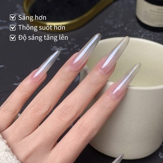 [ANNIES] Bột có độ bóng cao Làm sáng da trong suốt Sơn móng tay 0,3g Magic Mirror Crystal Kết cấu trong suốt Bột mạ pha lê