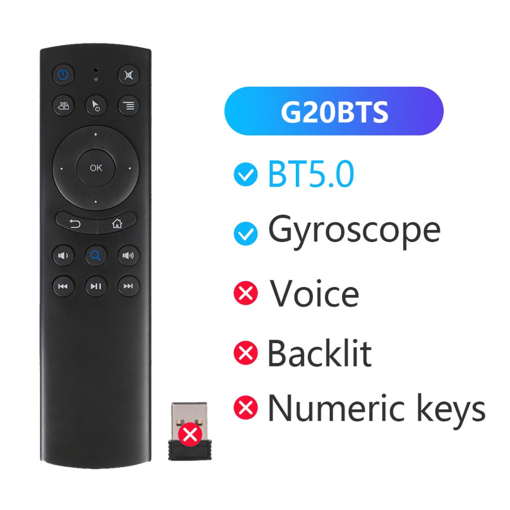 Chuột không dây thông minh G20BTS / G20S / G20S PRO BT2.4G cho Android TV HỘP