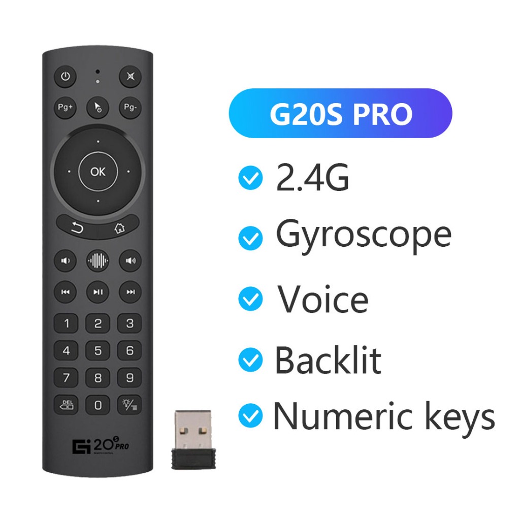 Chuột không dây thông minh G20BTS / G20S / G20S PRO BT2.4G cho Android TV HỘP
