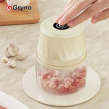Gryno 350ML Máy Xay Sinh Tố Điện Mini Tỏi Máy Xay Thực Phẩm Tốc Độ Máy Xay Rau Máy Xay Sinh Tố Di Động Máy Xay Thực Phẩm Pencincang
