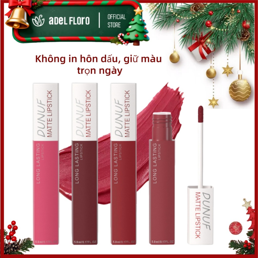 Son Lì Adel SilkLock 💋 - Chất Son Lì Mượt Như Nhung, Giữ Màu 12H Chống Trôi & Dưỡng Môi Từ Sâu