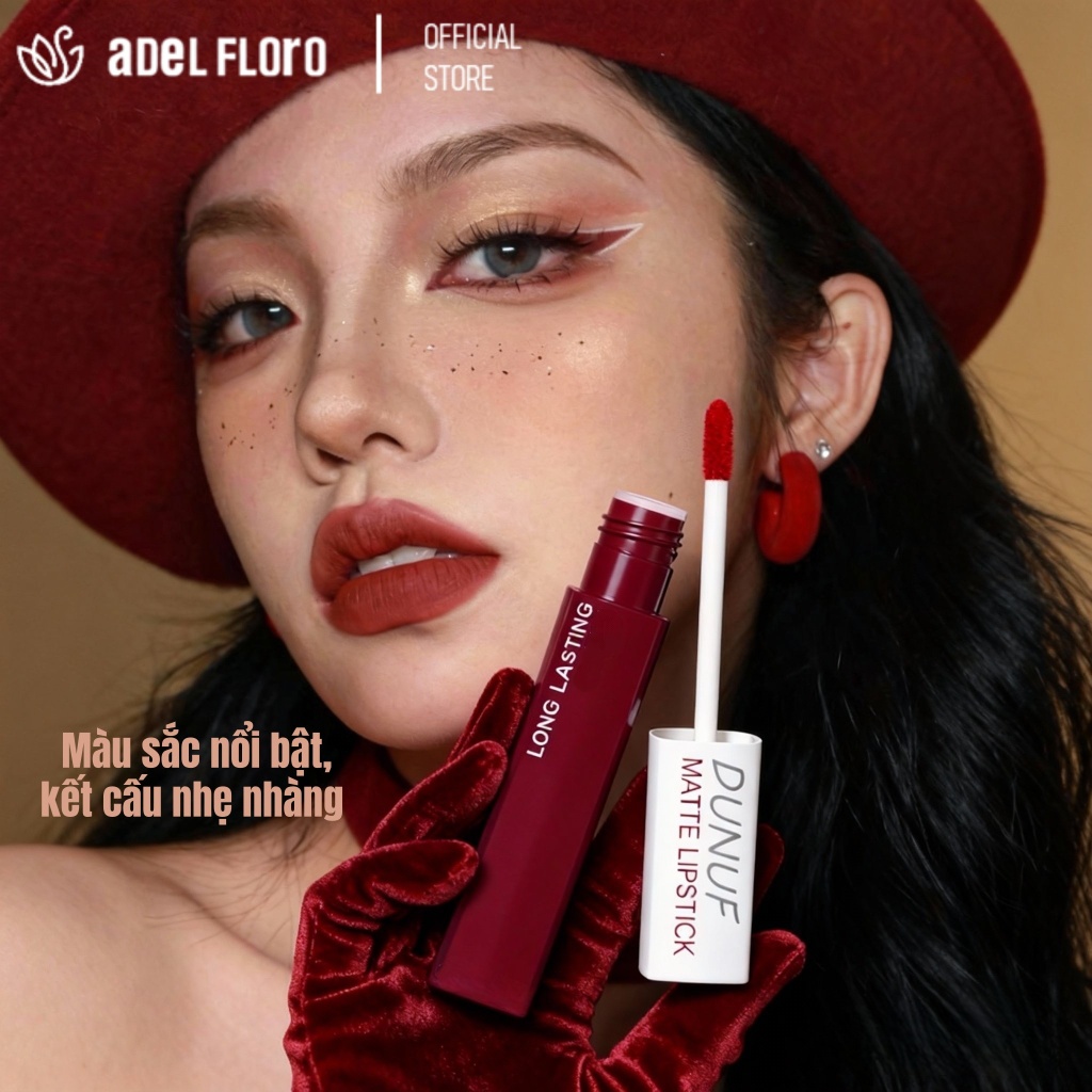Son Lì Adel SilkLock 💋 - Chất Son Lì Mượt Như Nhung, Giữ Màu 12H Chống Trôi & Dưỡng Môi Từ Sâu
