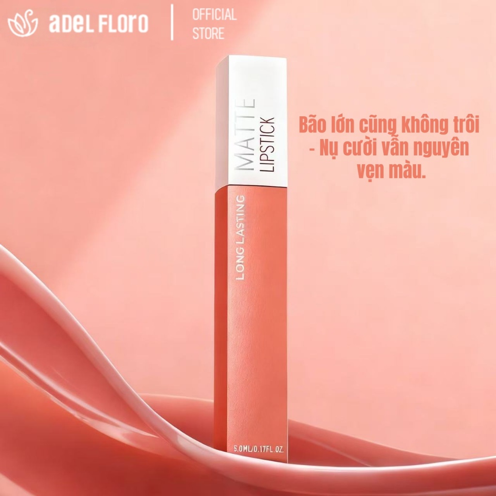 Son Lì Adel SilkLock 💋 - Chất Son Lì Mượt Như Nhung, Giữ Màu 12H Chống Trôi & Dưỡng Môi Từ Sâu