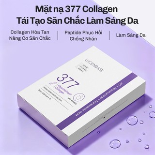 [Mua 1 hộp tặng 2 miếng Mặt Nạ]1 Hộp 10 miếng Mặt nạ làm sáng & dưỡng ẩm LUCENBASE 377 25ml/miếng