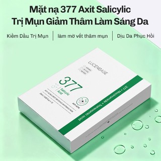 [Mua 1 hộp tặng 2 miếng Mặt Nạ]1 Hộp 10 miếng Mặt nạ làm sáng & dưỡng ẩm LUCENBASE 377 25ml/miếng