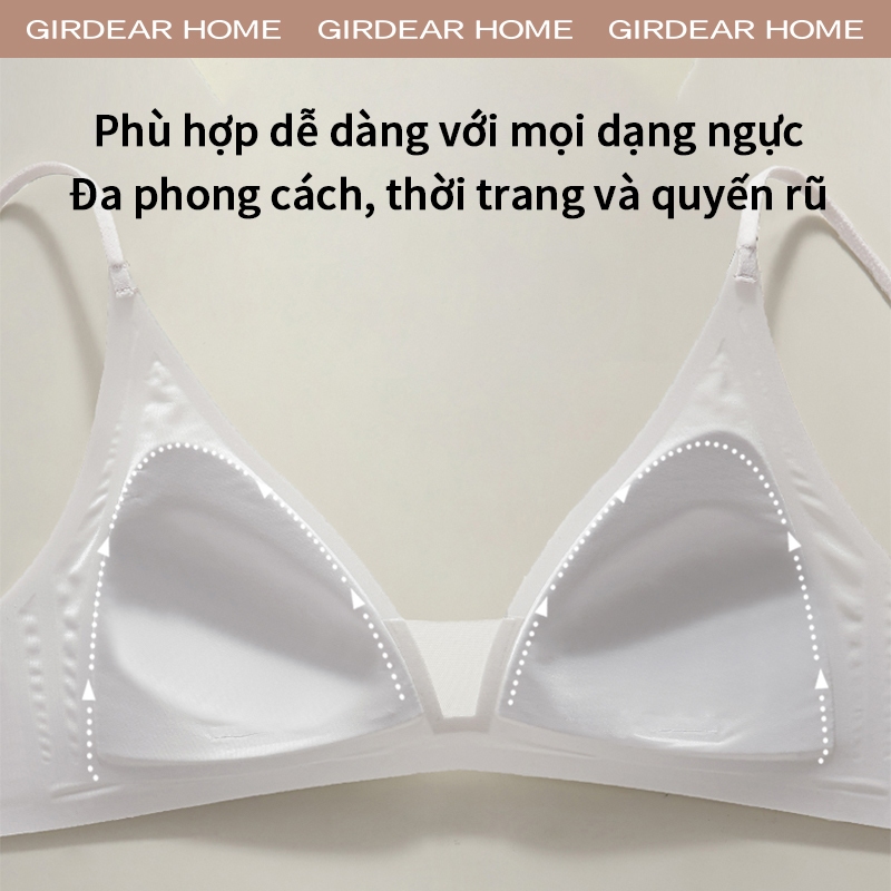 Girdear Home không viền quần lót nữ Áo Ngực Nữ Không Dây Super Thin Mesh với Bảng Điều Khiển Push-Up, Thoải Mái Cho Tập Luyện,GH34