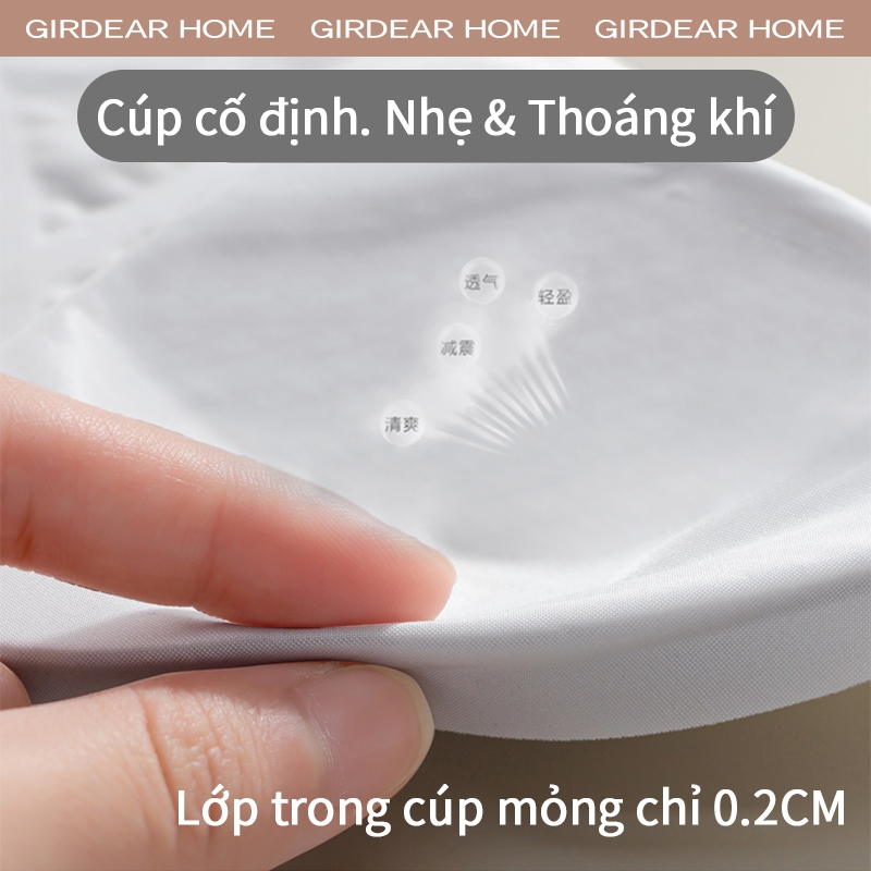 Girdear Home không viền quần lót nữ Áo Ngực Nữ Không Dây Super Thin Mesh với Bảng Điều Khiển Push-Up, Thoải Mái Cho Tập Luyện,GH34