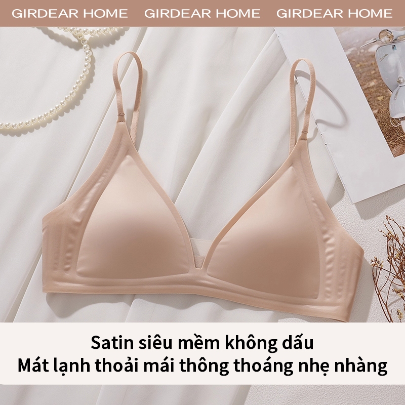 Girdear Home không viền quần lót nữ Áo Ngực Nữ Không Dây Super Thin Mesh với Bảng Điều Khiển Push-Up, Thoải Mái Cho Tập Luyện,GH34