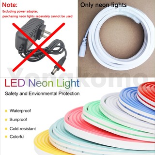 Silicon hẹp 12V LED Neon Dải Đèn IP67 Chống Nước Linh Hoạt Dây Ánh Sáng Flex Băng DIY Cuttable Neon Ống Giáng Sinh Ngày Lễ Thanh Trang Trí Nhà Cửa