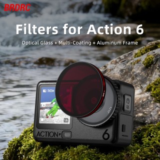 Dành Cho DJI OSMO HÀNH ĐỘNG 6 Bộ Lọc UV Gương Bảo Vệ CPL Phân Cực ND Làm Mờ Ống Kính Khung Nhôm Action6 Phụ Kiện Máy Ảnh Thể Thao