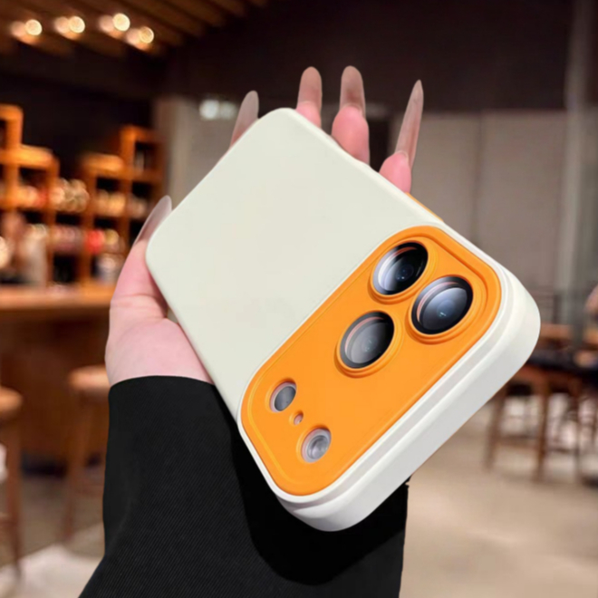Nút AI / Vỏ mềm silicon khối màu tương thích cho iPhone 11 pro max 12 pro max 13 pro max 14 pro max 15 pro max 16 pro max 17 pro max 17 air case